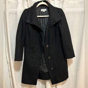 Calvin Klein black pea coat